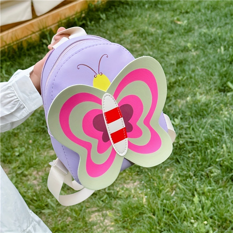 Sweet Girls Butterfly Shape Backpack for Kindergarten Students