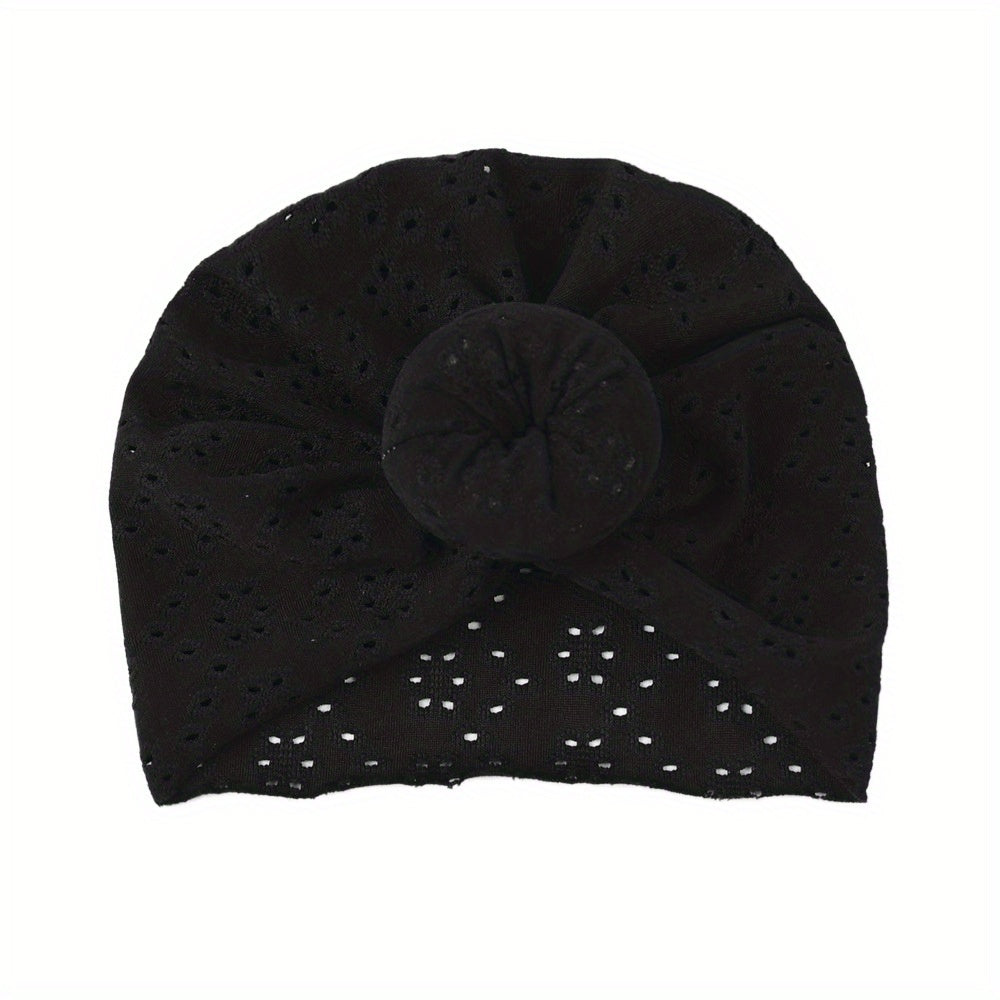 Baby Turban Hats Donut Knot Cozy Lovely Soft Head Wraps Caps For Newborn