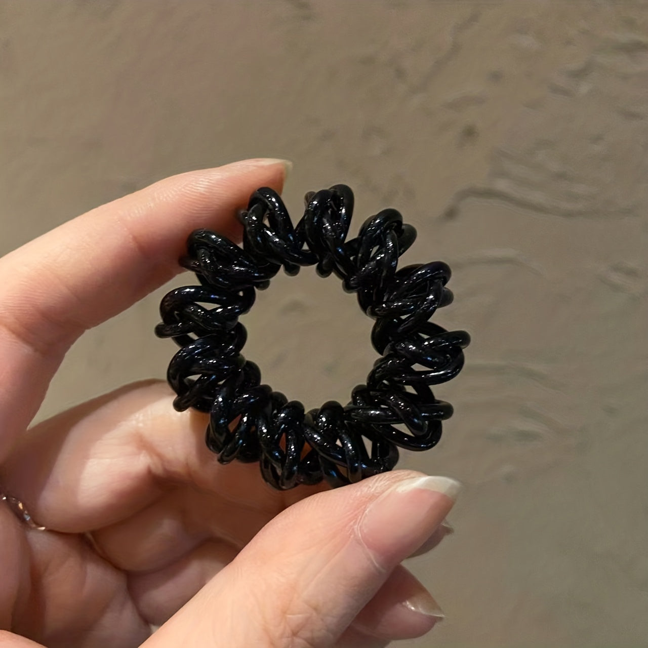 5PCS Braided Elastic Spiral Hair Rings Headwear Random Mixing