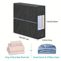3pcs Foldable Quilts Bed Sheet Storage Box Large Capacity