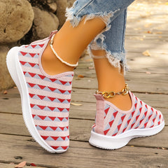 Women's Lightweight Breathable Running Shoes Mesh Outdoor Sneakers