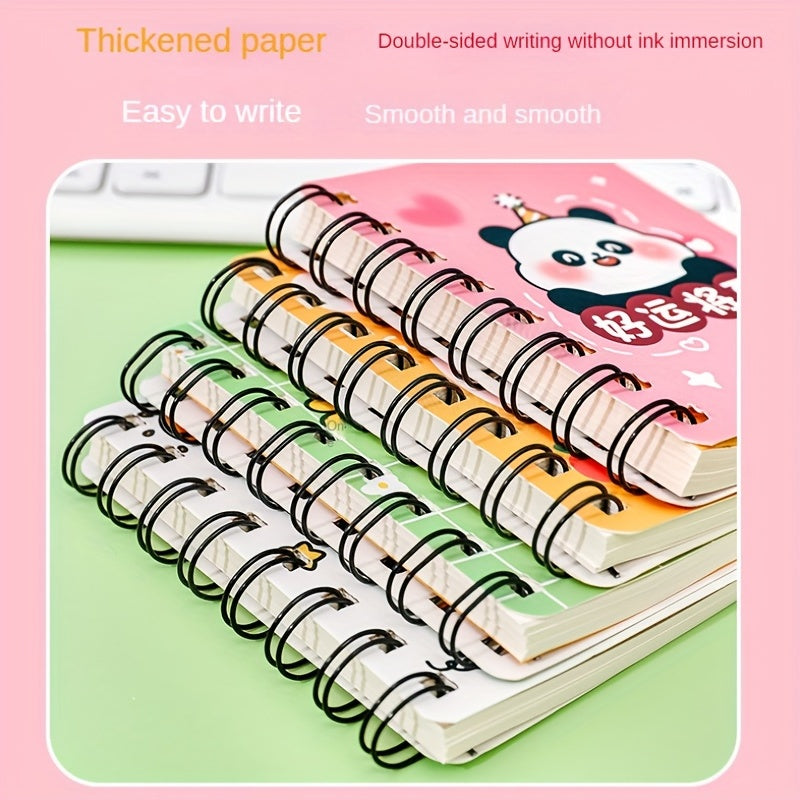 Cartoon Panda Coil Book Portable Pocket Notepad