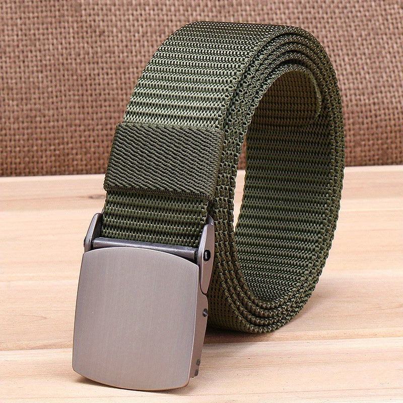 Adjustable Military Tactical Belt Metal Buckle Canvas Waistband