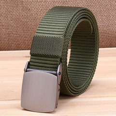 Adjustable Military Tactical Belt Metal Buckle Canvas Waistband