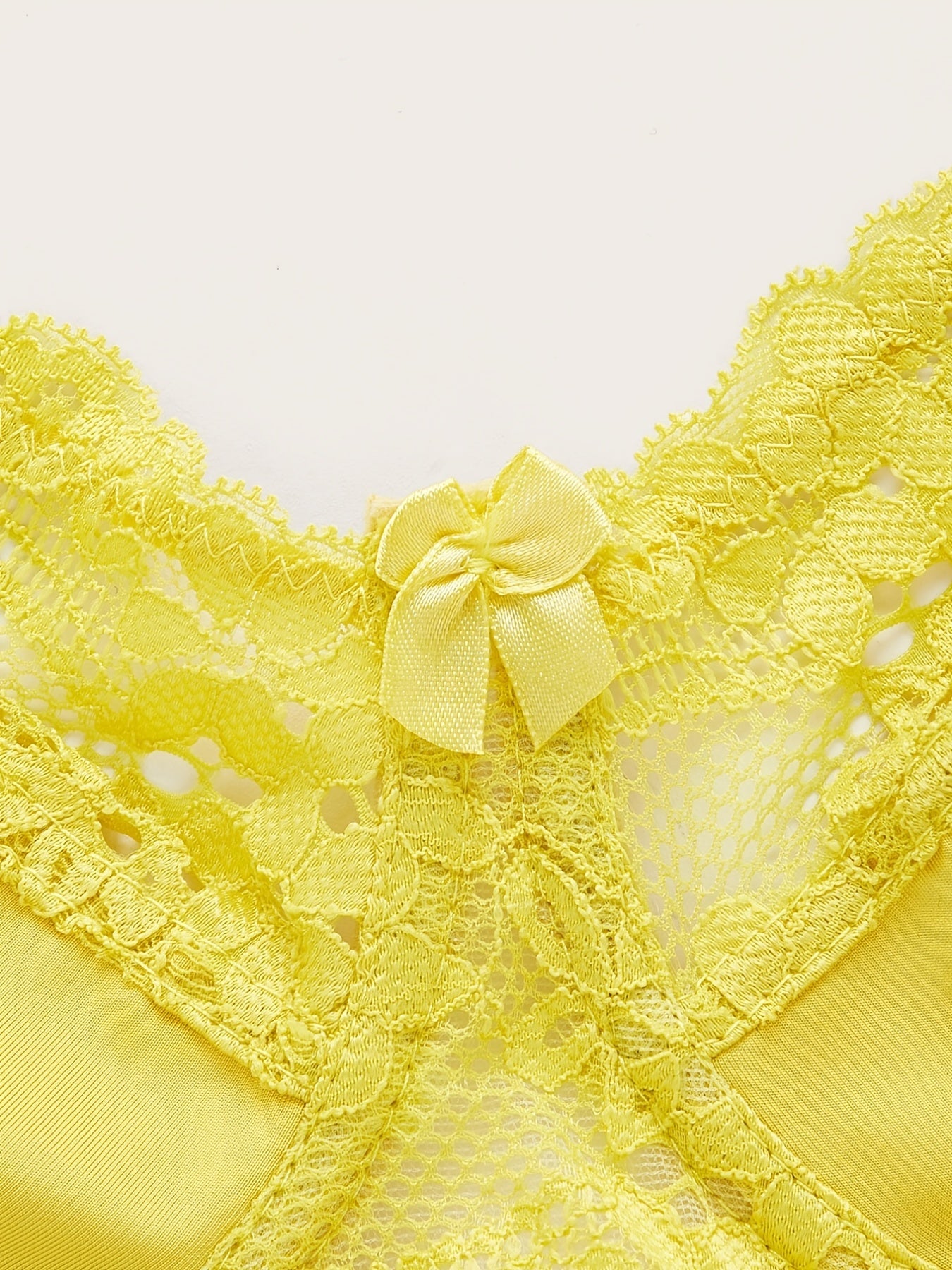  Lace Full Coverage Bra Solid Semi Sheer Sexy Bralette