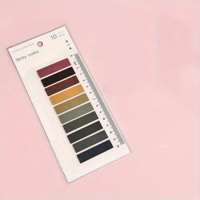 600 Writeable Adhesive Index Tabs Notepad With Ruler