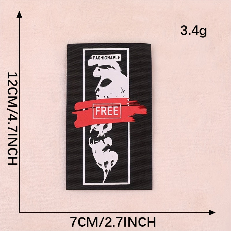 3pcs Woven Label Printed Letter Patches Girls Clothing Accessories DIY