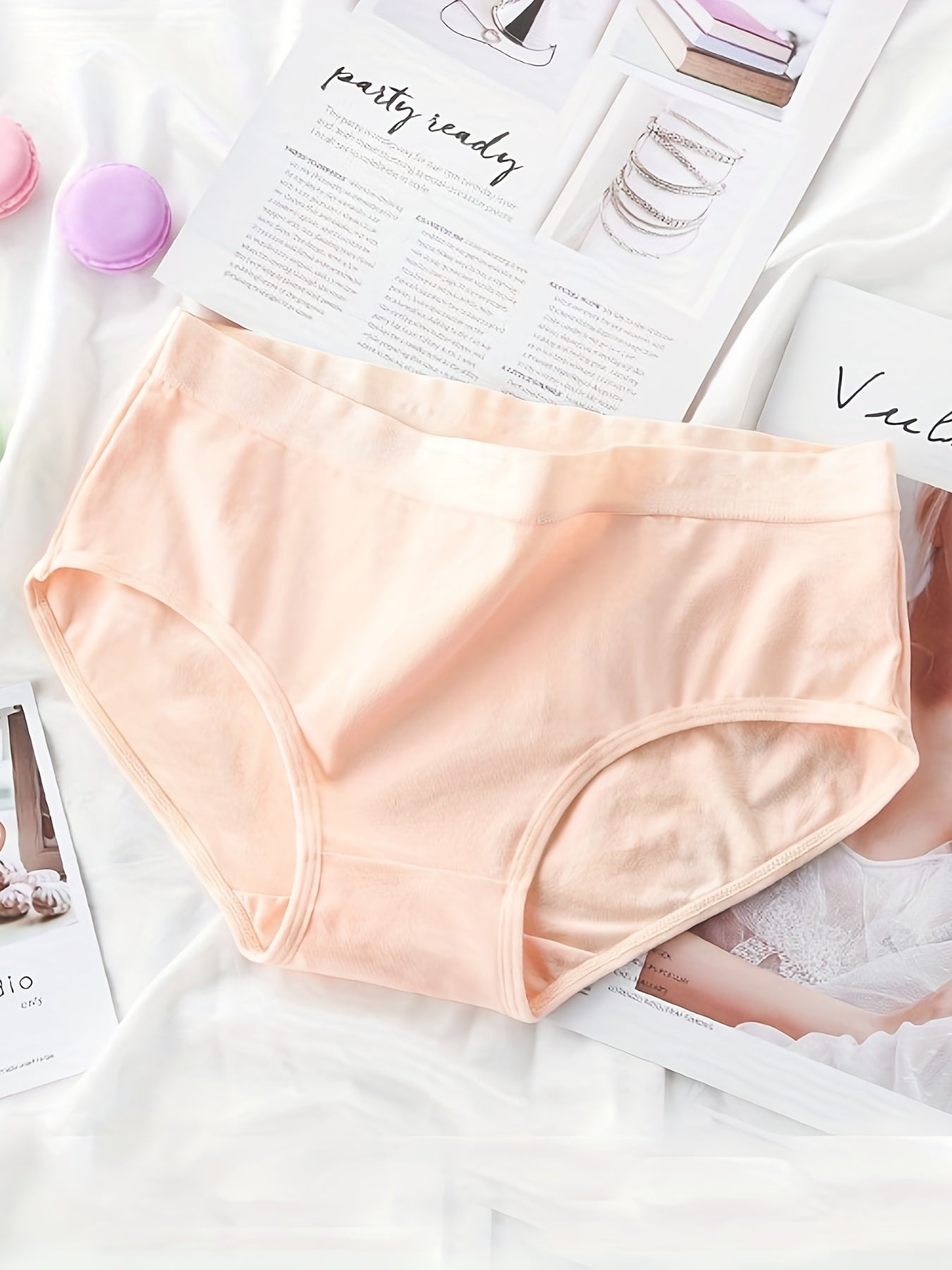 3 Pack Women's Plus Casual Underwear Set Breathable Soft Medium Stretch