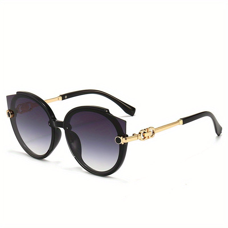 Large Cat Eye Sunglasses Casual Gradient UV400