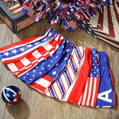 2pcs American Flag Independence Headband Elastic Sports Sweat Hair Accessories