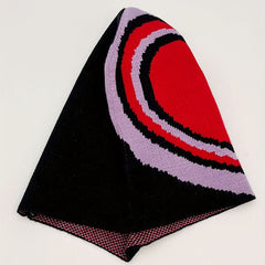 Red Heart Jacquard Beanie Warm Knit Hat Elastic Knitted Skull Cap