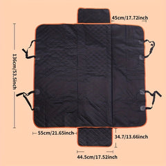 Waterproof Car Pet Seat Mat with Safety Rope