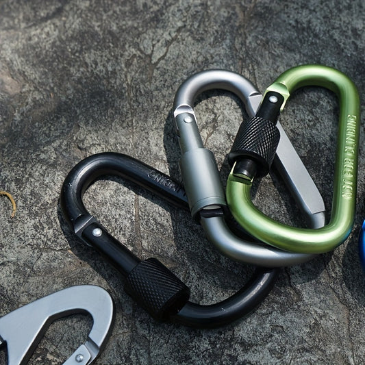 Aluminum Carabiner Outdoor Safety Buckle with Keychain
