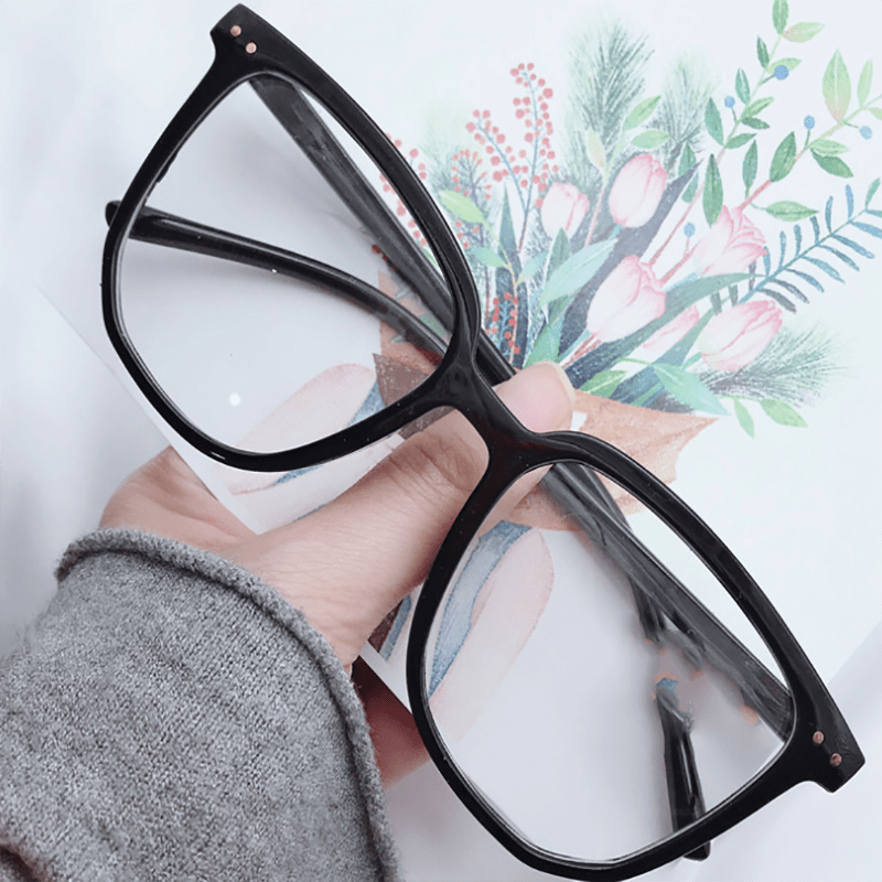 Square Anti Light Glasses For Women Men Students Gradient Nearsighted Frame
