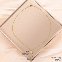 Women's Feather Pendant Necklace Birthday Gift Wedding Jewelry