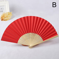 Chinese Style Paper Fan Painting DIY Supplies 1pc