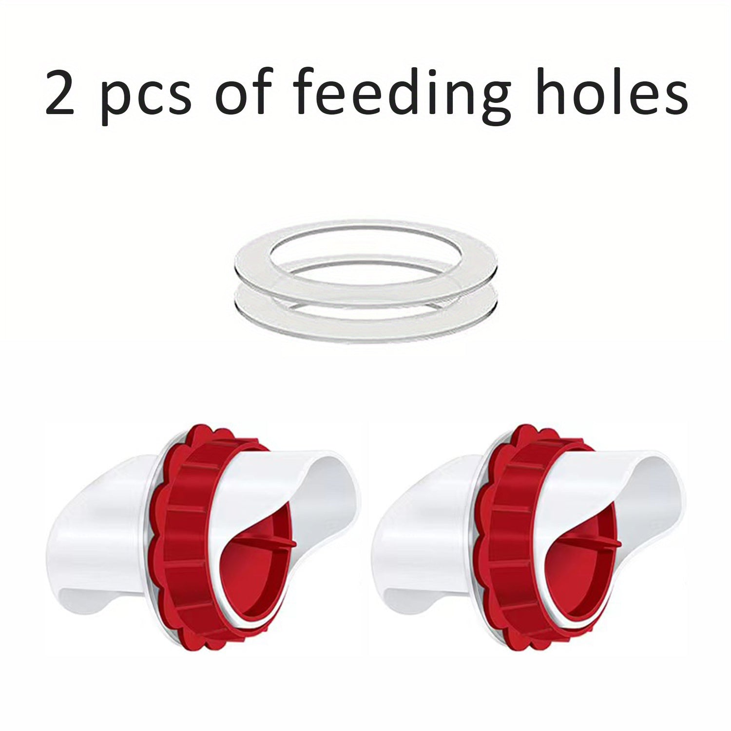 2pcs Automatic Poultry Feeder Waterproof Rodent Resistant
