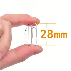 100pcs Colorful Paper Clips Office Stationery Set