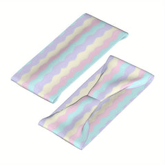 Rainbow Stripes Headband, Breathable & Comfortable, Pastel Colors