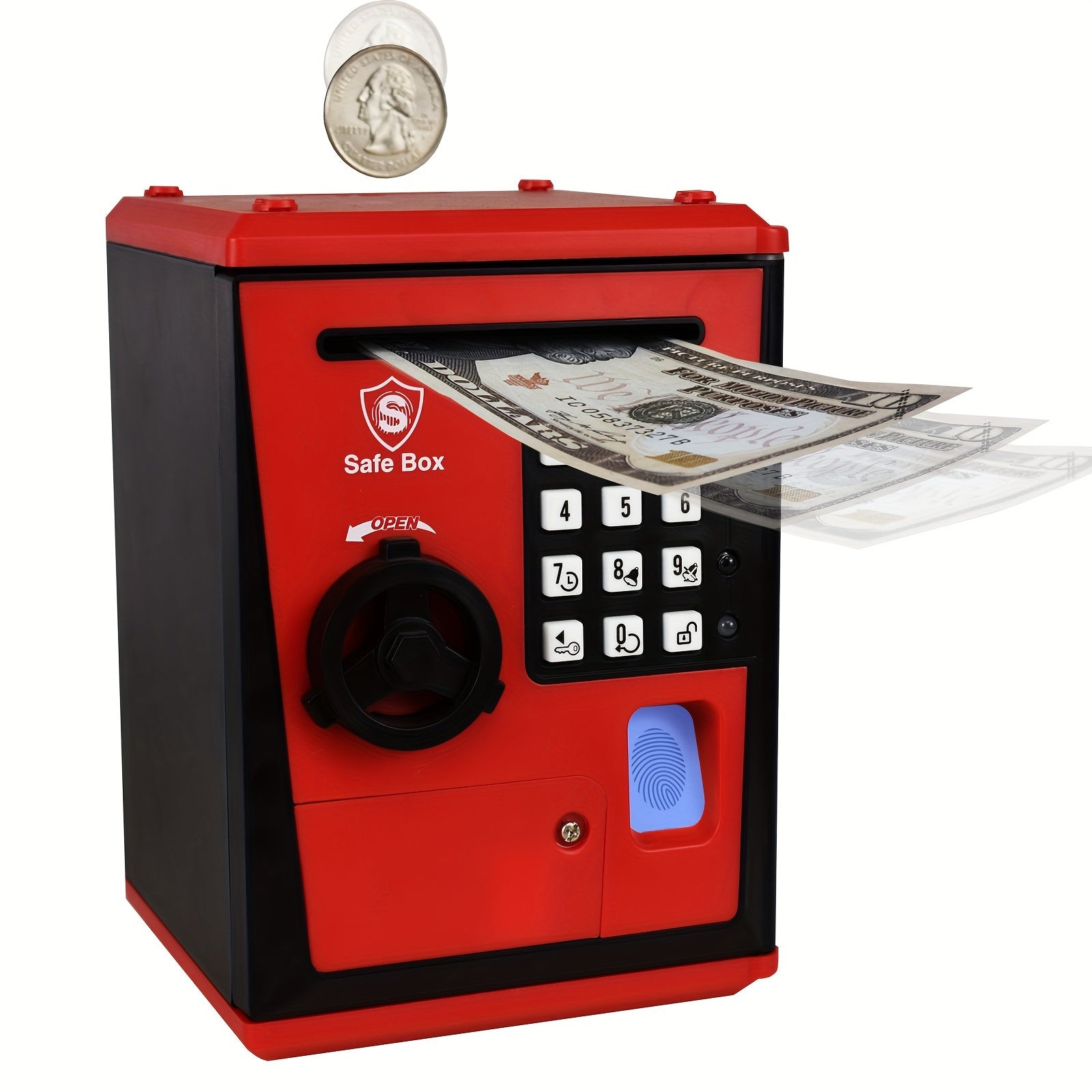 Kids Electronic Piggy Bank Safe Box Password Birthday Halloween Christmas