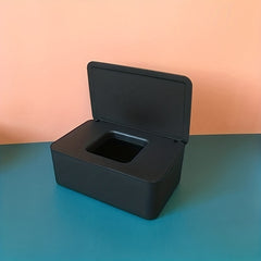 Desktop Wet Tissue Box Household Plastic Dust proof With Lid, Home Office Decor