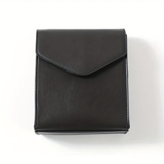 Men's Crossbody Square Bag PU Leather Shoulder Bag