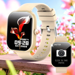 2.01 Inch Unisex Smartwatch with Wireless Calling & Message Alerts