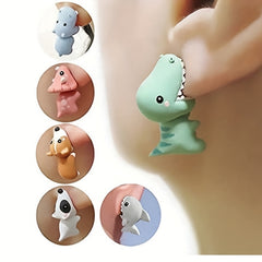 Funny Animal Stud Earrings for Girls