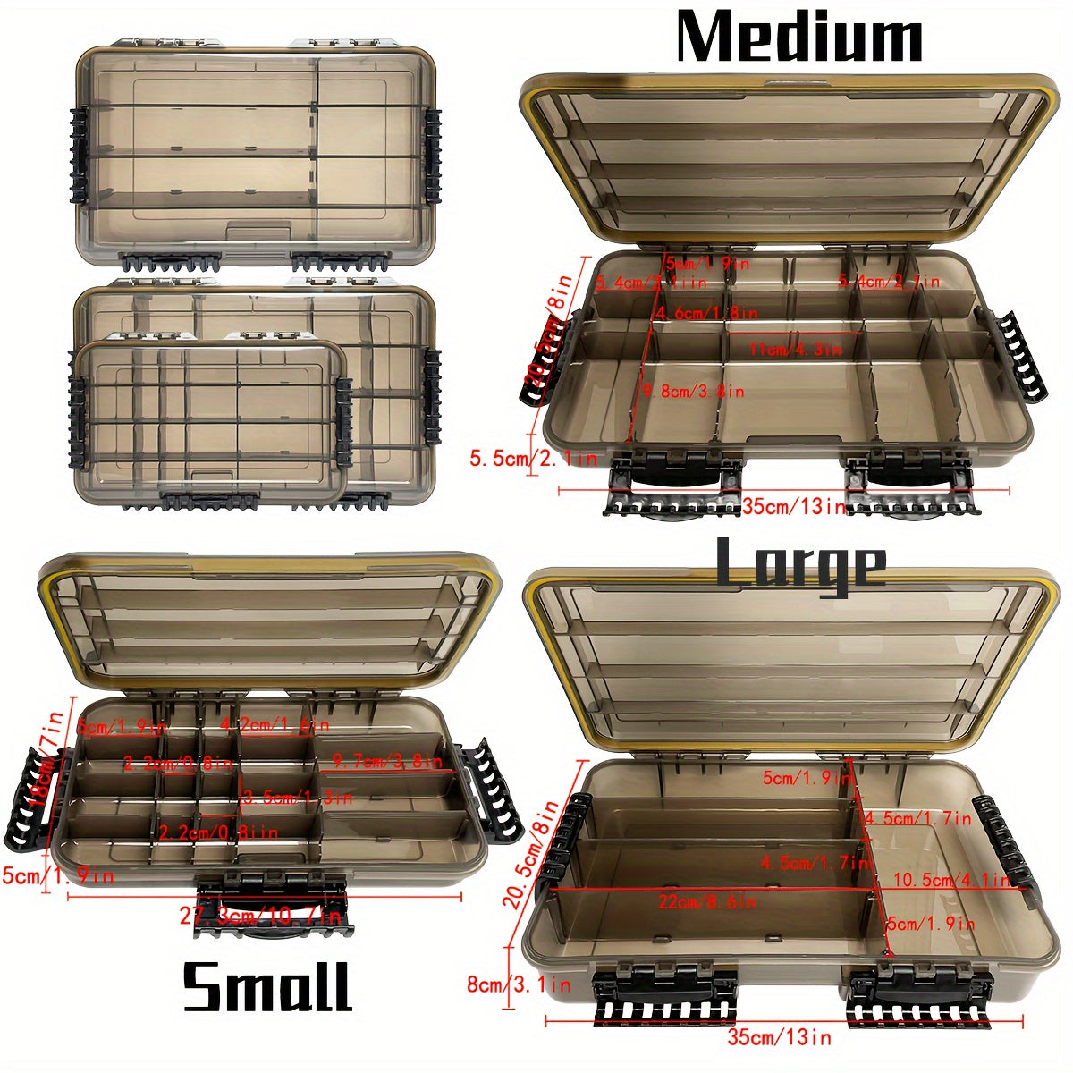 1pc Grid Storage Box Parts Tool Box Plastic Screw Electronic Accessories