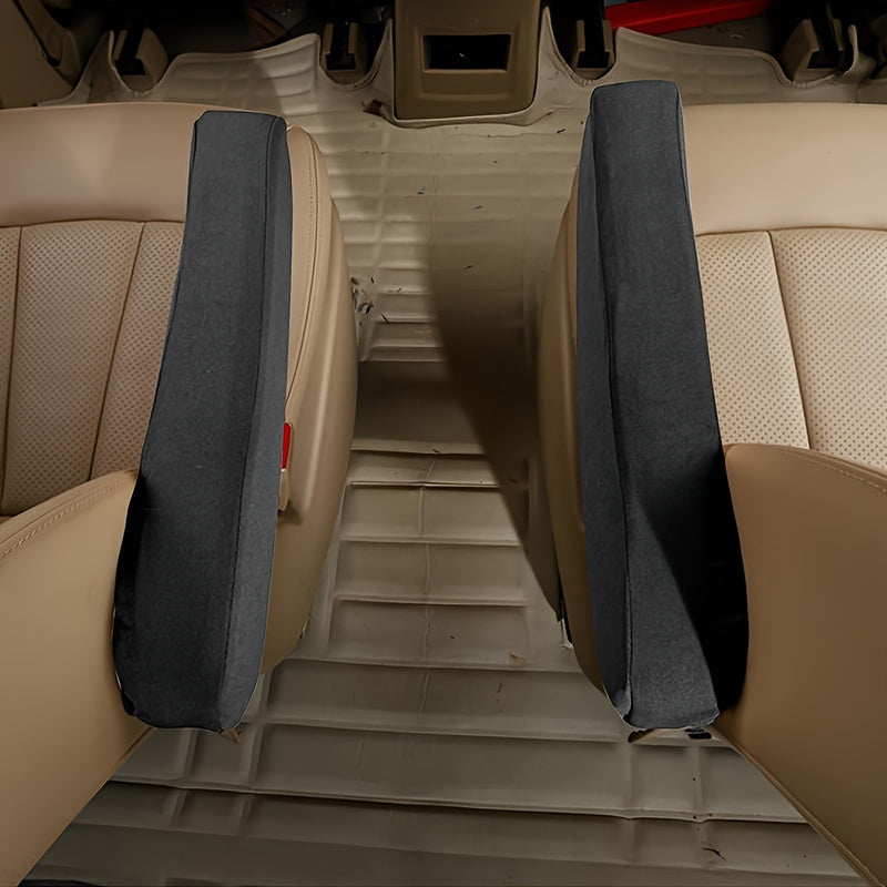 2pcs Car Front Seat Armrest Covers Cloth Armrest Protectors