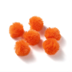 5Pcs 30mm 11 Colors Faux Rabbit Hair Ball Pendant