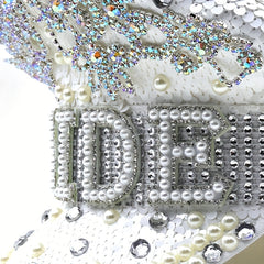 Bride Hat with Rhinestones & Pearls for Bachelorette Party
