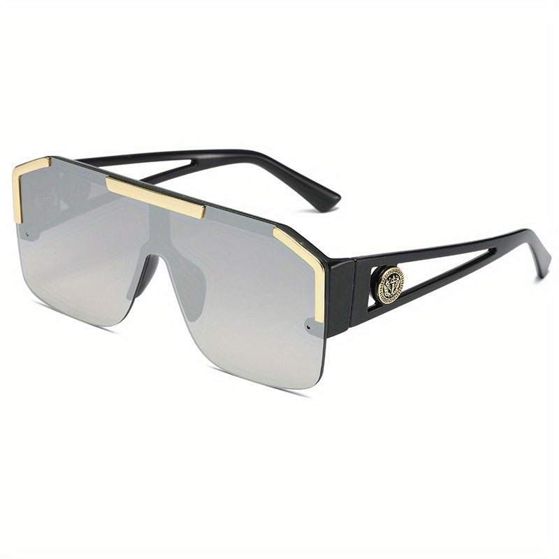 Large Square UV Protection Sunglasses for Men and Women