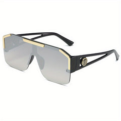 Large Square UV Protection Sunglasses for Men and Women