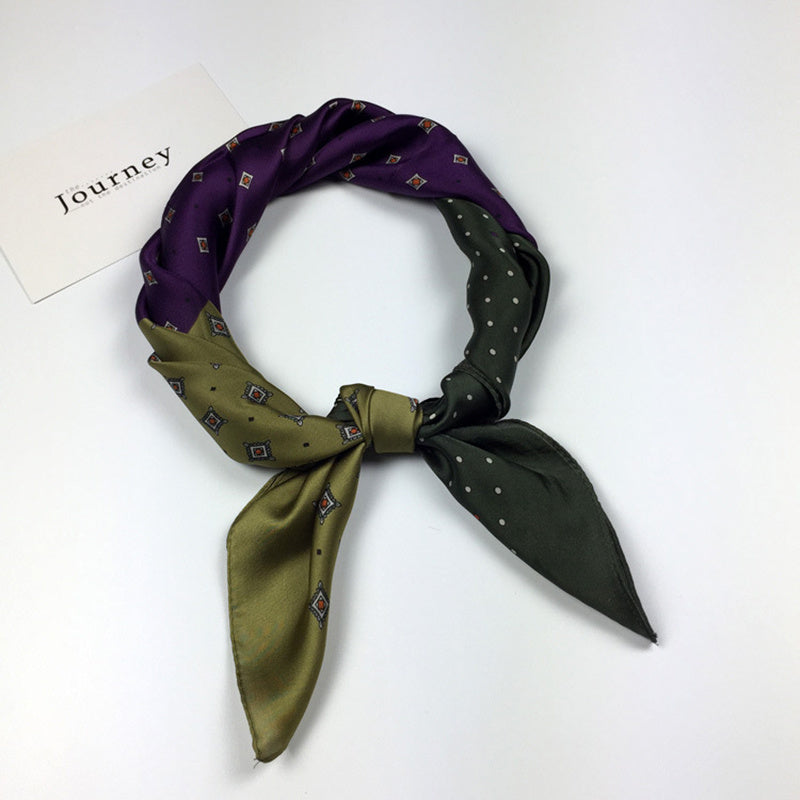 Gentleman Retro Silk Scarf Square Scarf