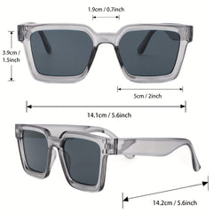 3 Pairs Square Sunglasses Anti Glare UV400