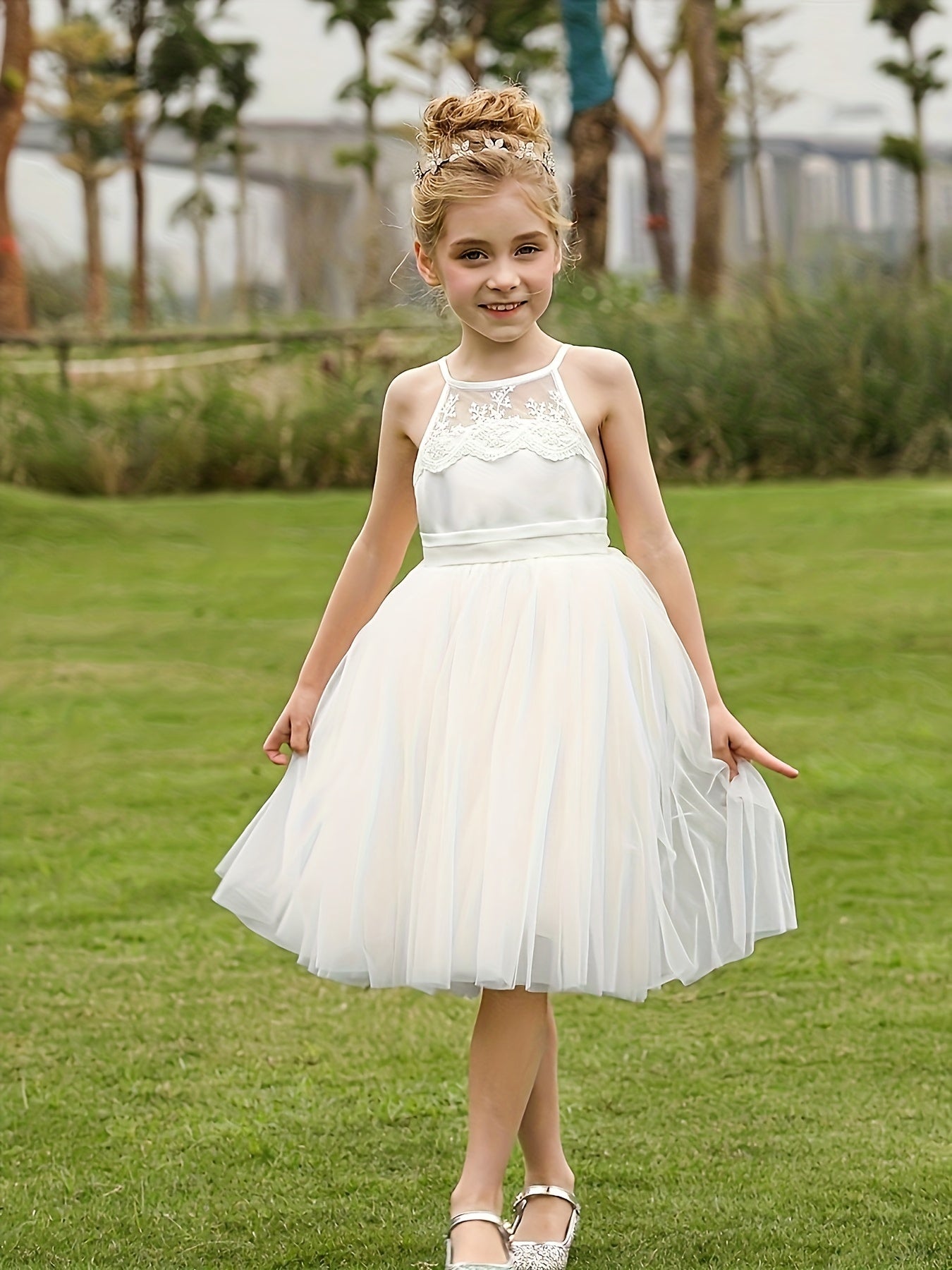 Flower Girls' Evening Dress Tutu Ball Gown