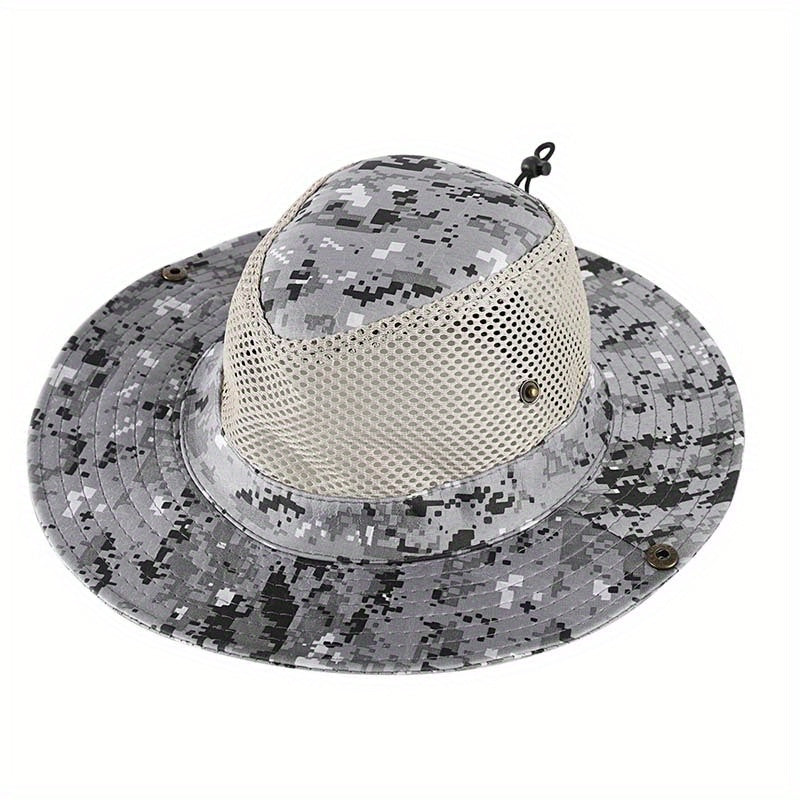 Camouflage Fishing Hat Sun Protection Bucket Hat for Outdoor Activities