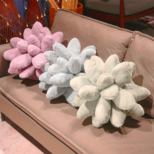 1pc Succulent Pillows Stuffed Plush, 3D Cactus Pillow for Home Decor