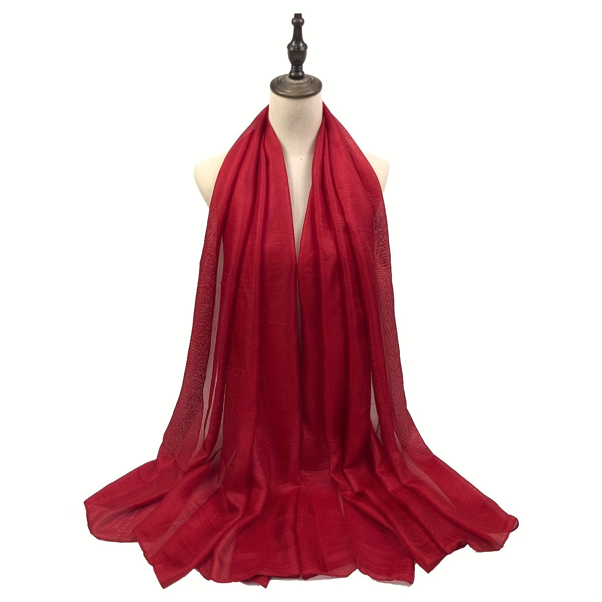 Pearlescent Scarf Hijab Warm Shawl Women Windproof Head Wrap