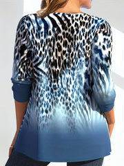 Women's Plus Leopard Print Cardigan & Tank Top Set