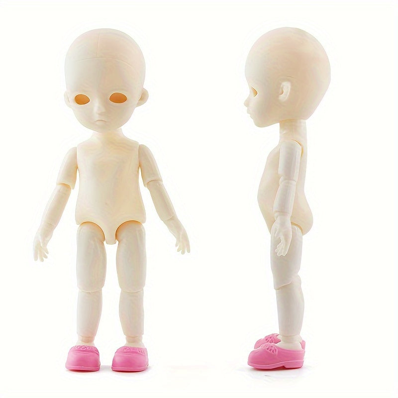 6 Inch Doll with 13 Joints Body and Head, Doll Shoes Included, Random Birthday