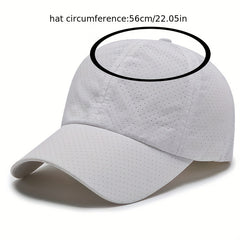 Mesh Breathable Baseball Cap Quick Drying Sun Hat Lightweight Dad Hat