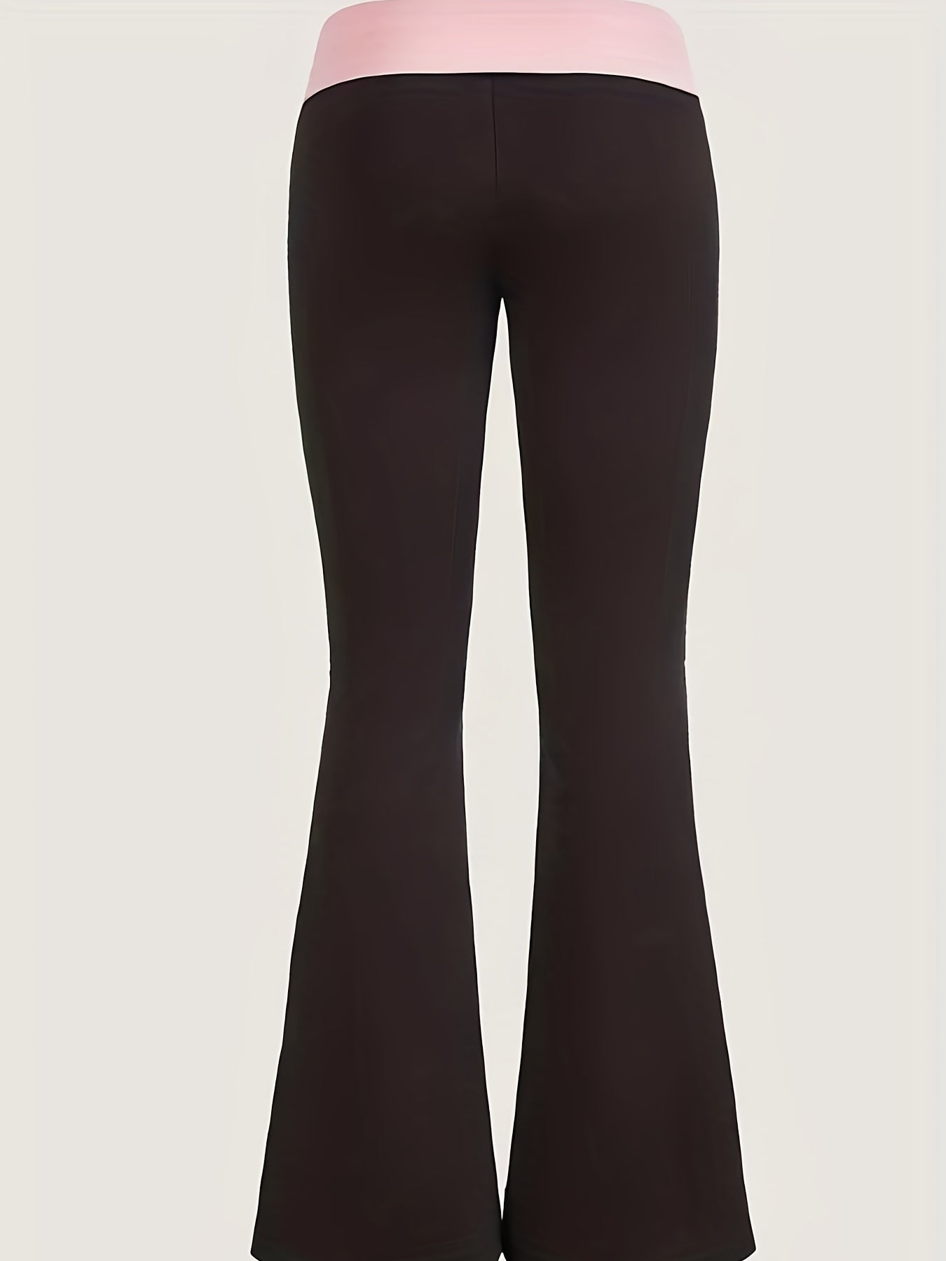  Colorblock High Rise Flared Leg Pants