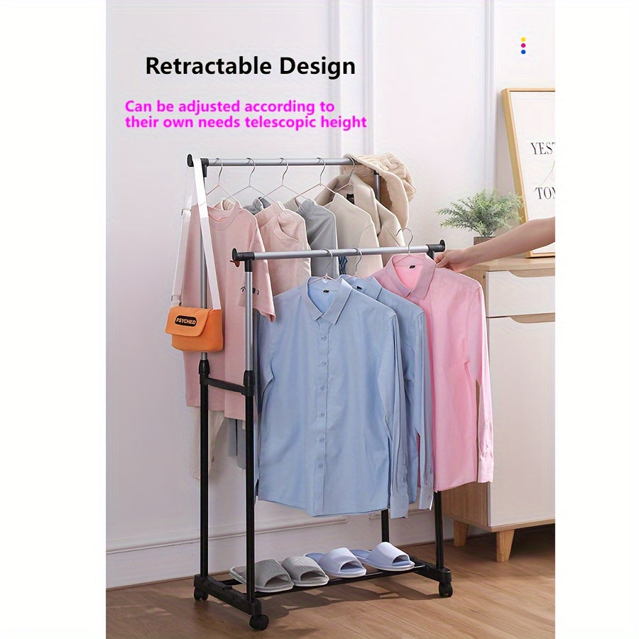 Coat Rack Shoes & Hats Floor Shelf Bedroom Storage