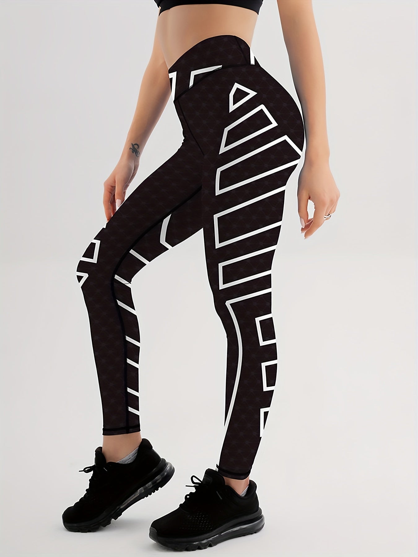 High Waist Printed Yoga Leggings - Stylish and Comfortable Activewear