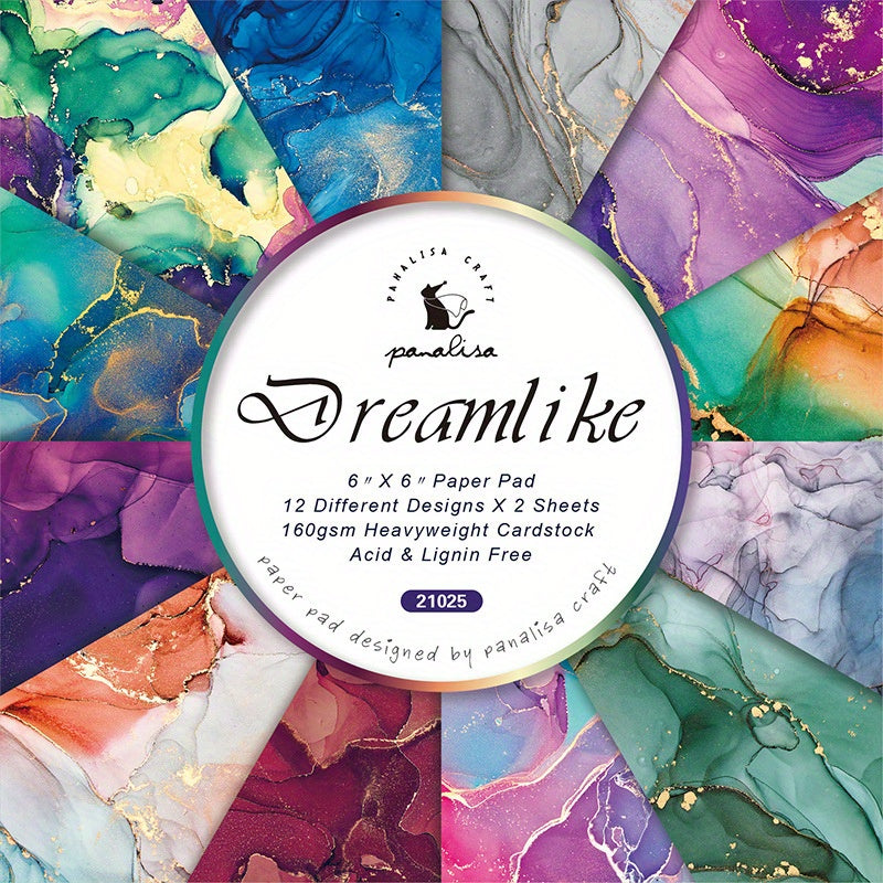 DIY OMBRE Theme Background Paper 6 Inch Single Sided Pattern Paper Dreamlike