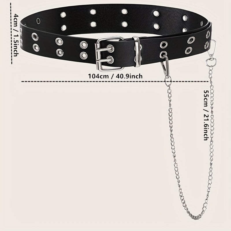 Punk Hollow Buckle Belt For Men - Daily Clothing Accessories