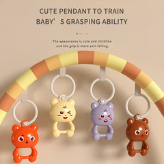 Baby Fitness Stand with Piano for Early Education - Durable Plastic Material