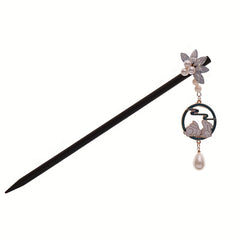 Wooden Hairpin Ancient Style Tassel Hairpin Bunny Pendant Hairpin